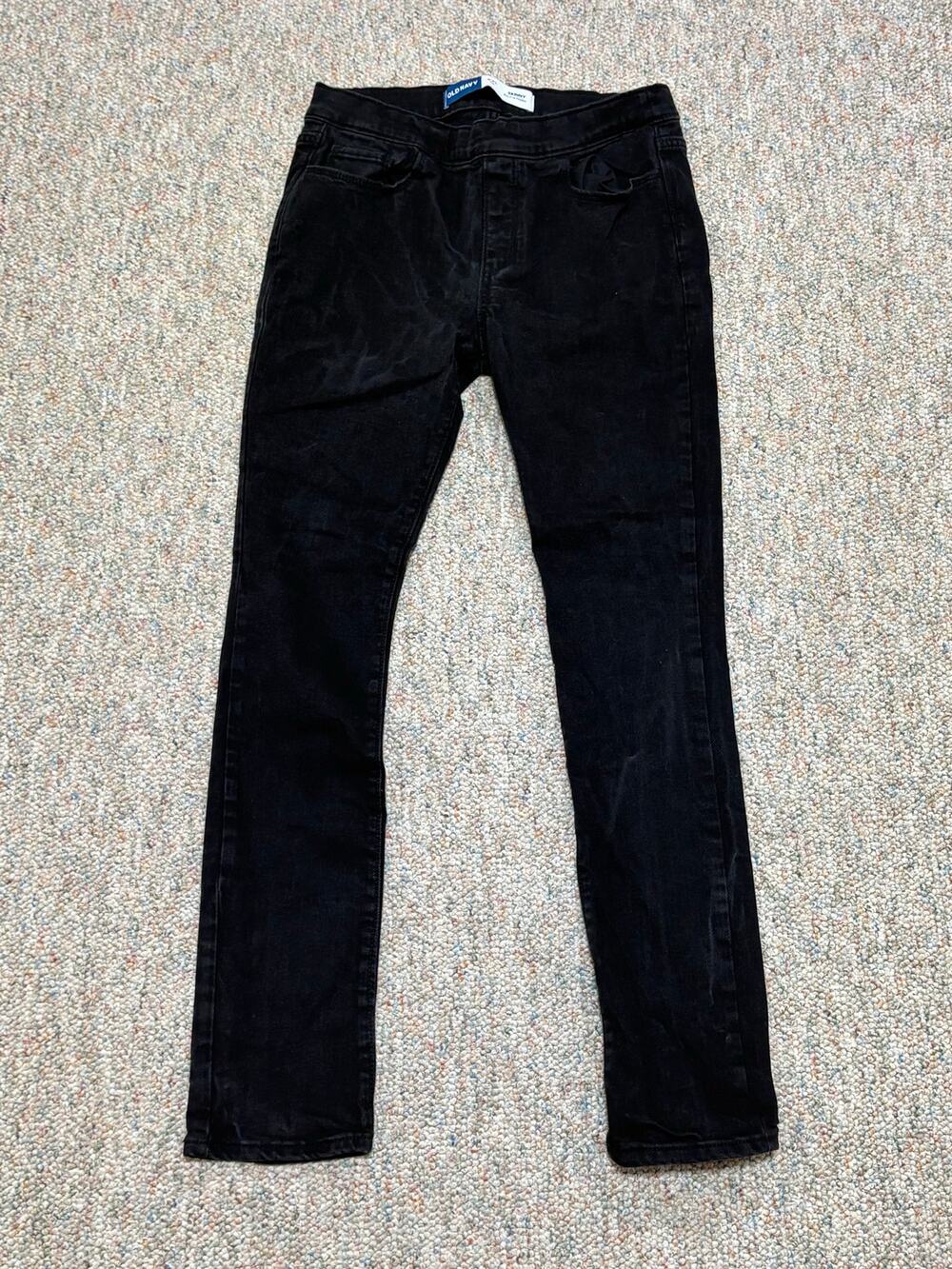 Old Navy Girls Size XXL (18) Black Skinny Built-In Tough Pull-On Jeans